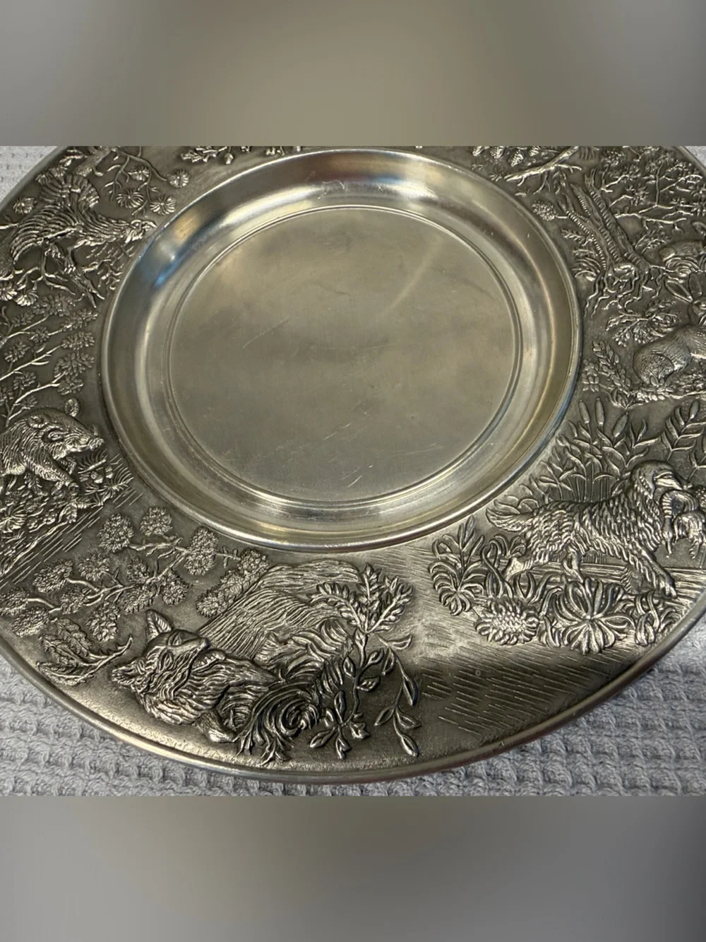Pewter Wall Plate